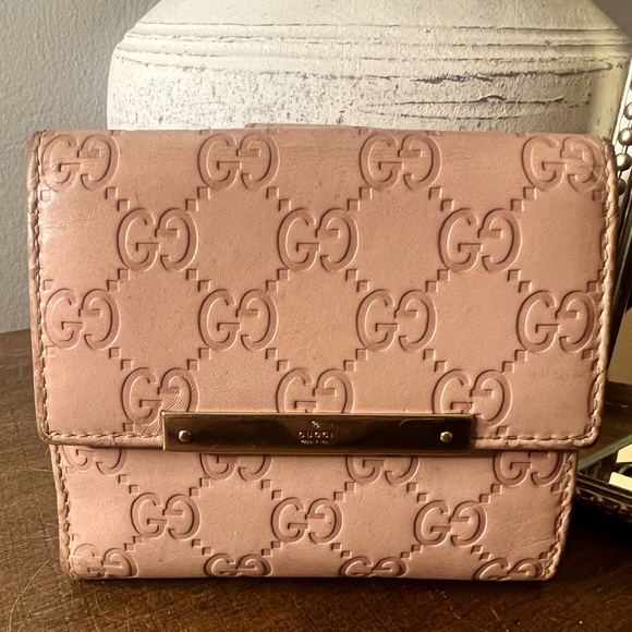 Gucci Guccissima Blush Pink Flap Wallet (With COA) - Picture 2 of 14